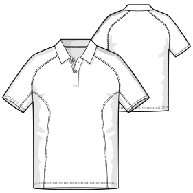 Fashion sewing patterns for MEN T-Shirts Football T-shirt 3010